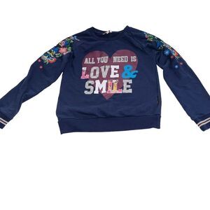 Delia’s Girl Sweatshirt w/ Embroidered‎ Sleeves - Kids Size Large (14/16)